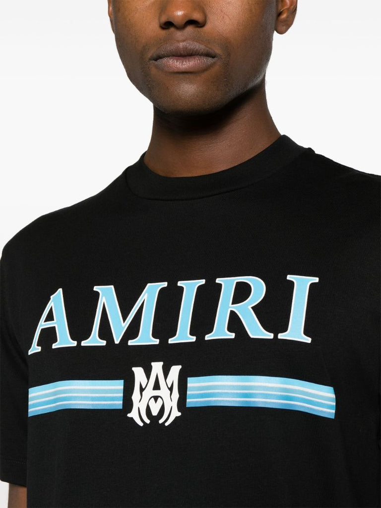 Black Ma Bar-print Cotton T-shirt