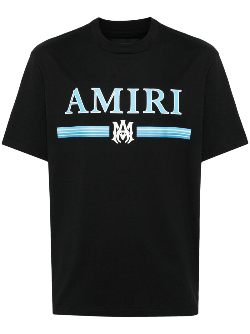 Black Ma Bar-print Cotton T-shirt