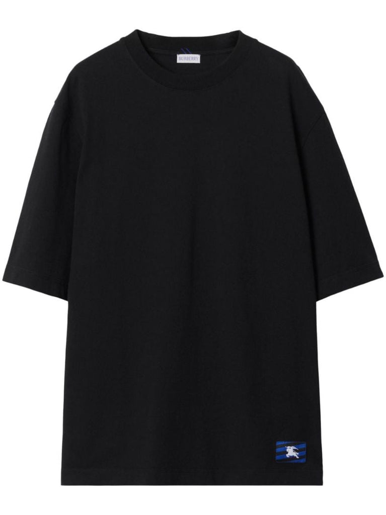 Black Equestrian Knight-appliquÃ_x0083_Â© T-shirt