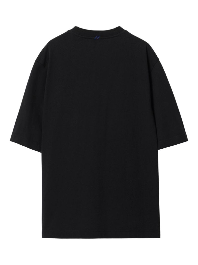 Black Equestrian Knight-appliquÃ_x0083_Â© T-shirt