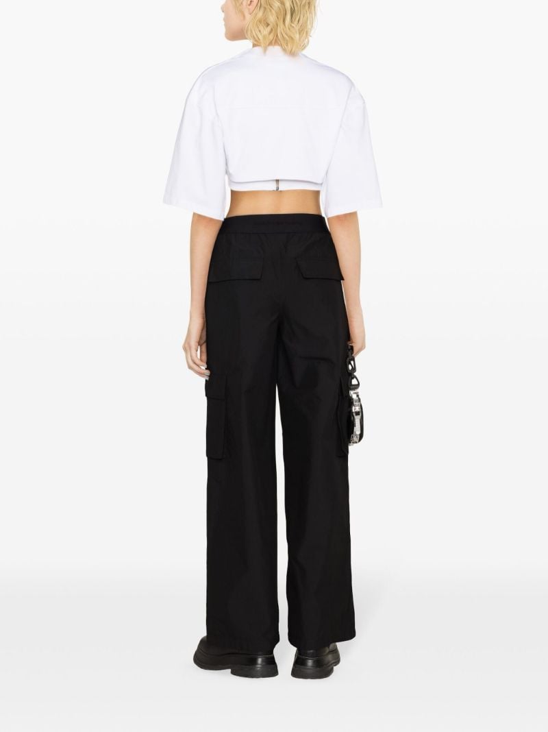 Black Ripstop Cargo Trousers
