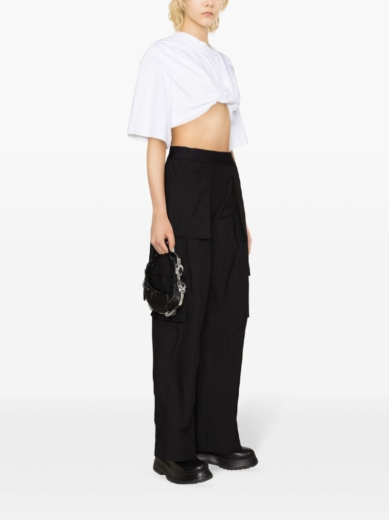 Black Ripstop Cargo Trousers