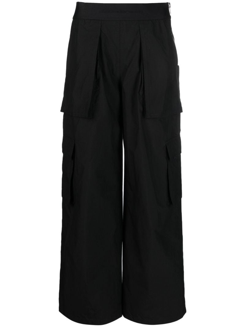 Black Ripstop Cargo Trousers