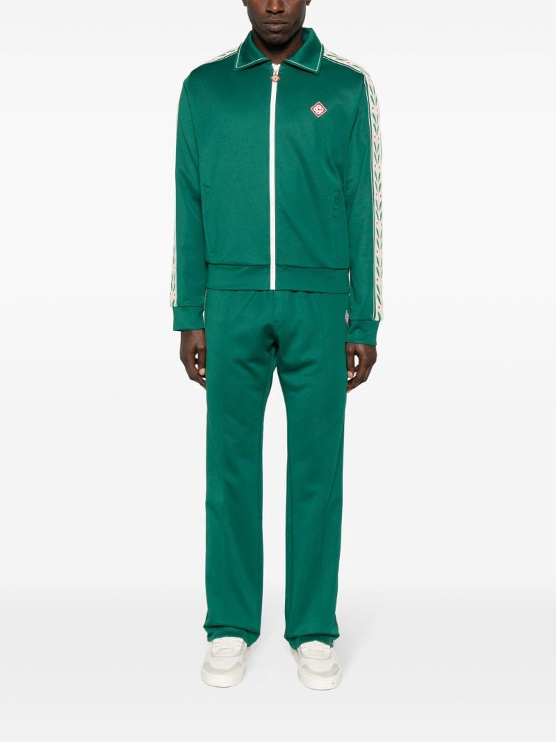 Green Logo-appliquÃ_x0083_Â© Zip-up Sweatshirt