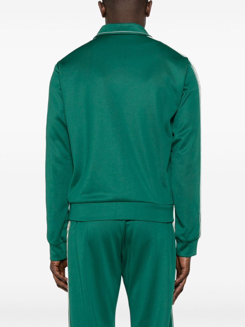 Green Logo-appliquÃ_x0083_Â© Zip-up Sweatshirt