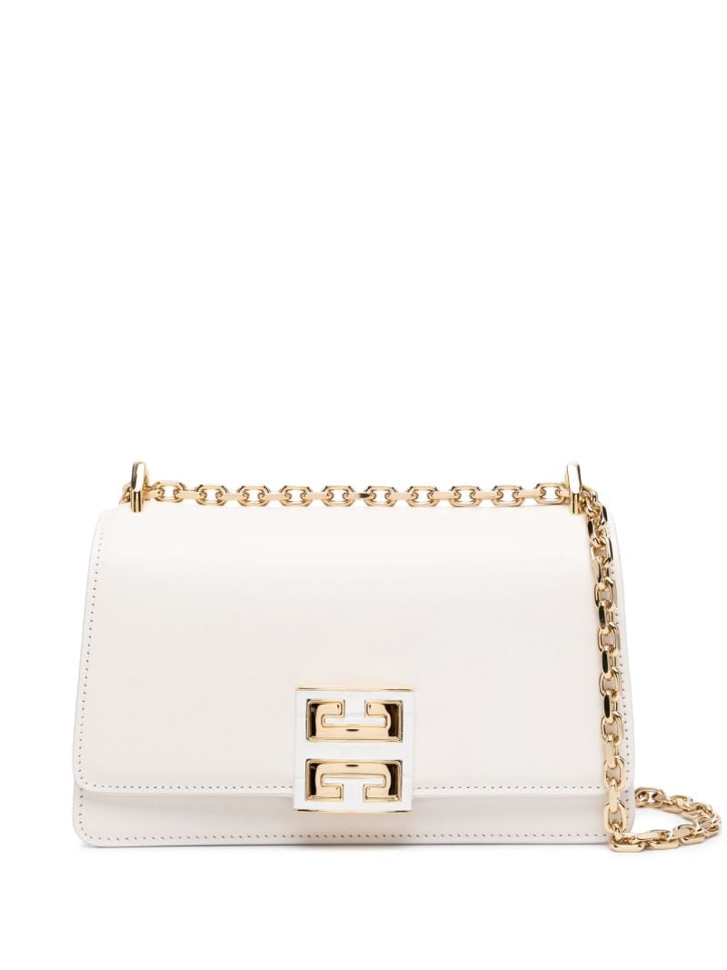 White 4g Leather Cross Body Bag