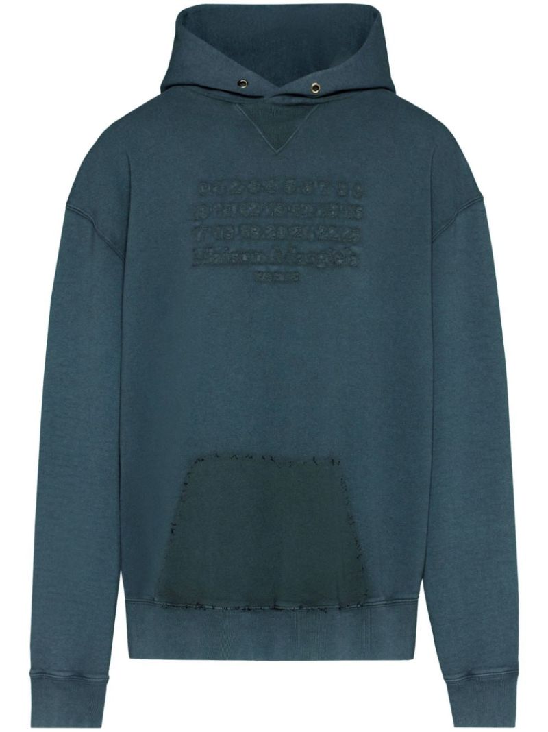 Blue Reverse Cotton Hoodie