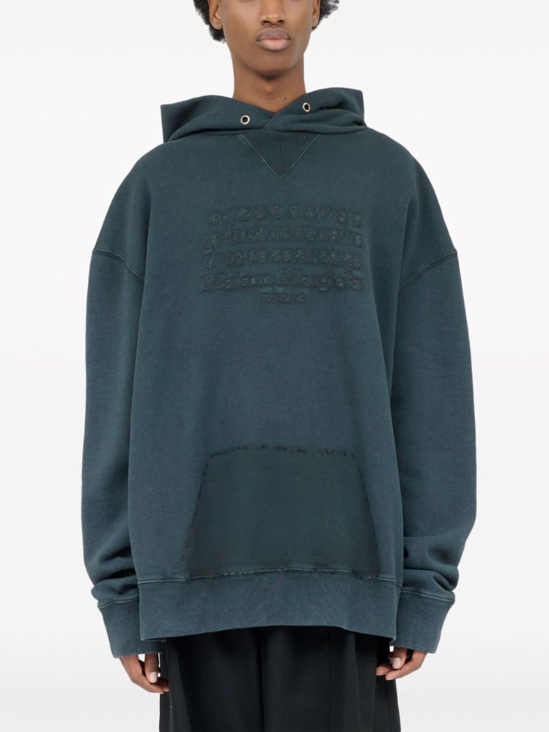 Blue Reverse Cotton Hoodie