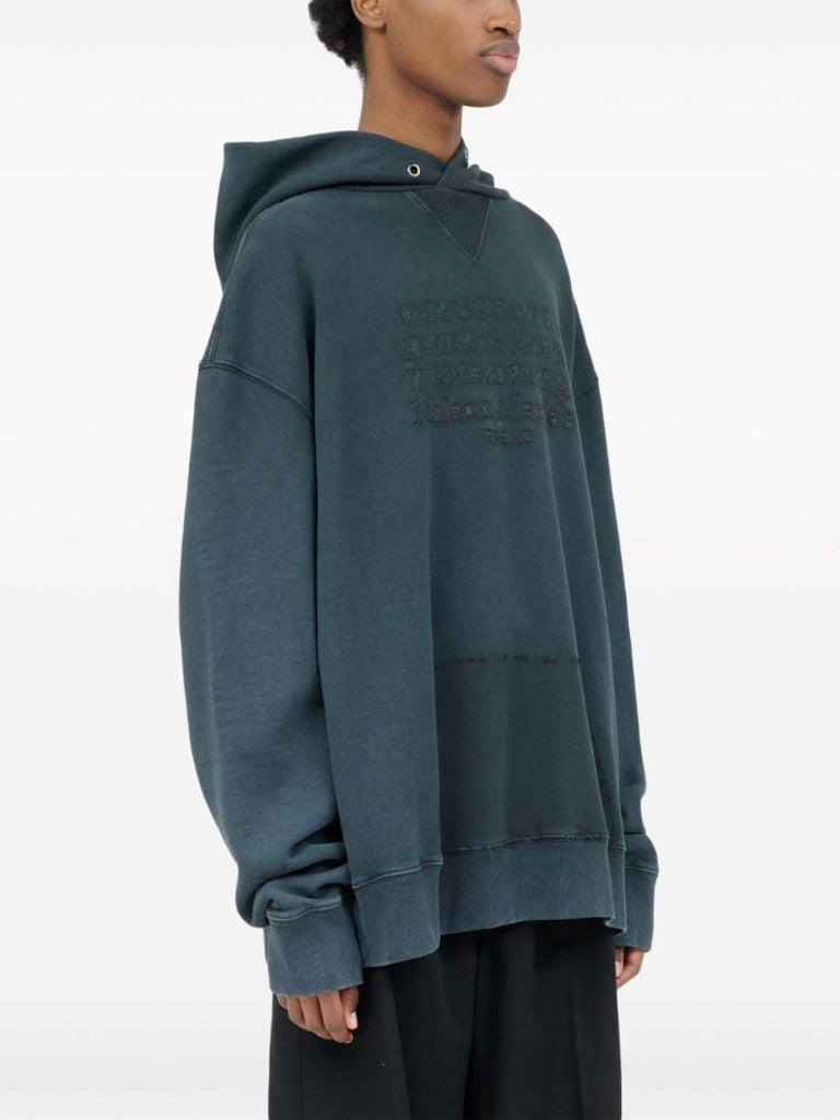 Blue Reverse Cotton Hoodie