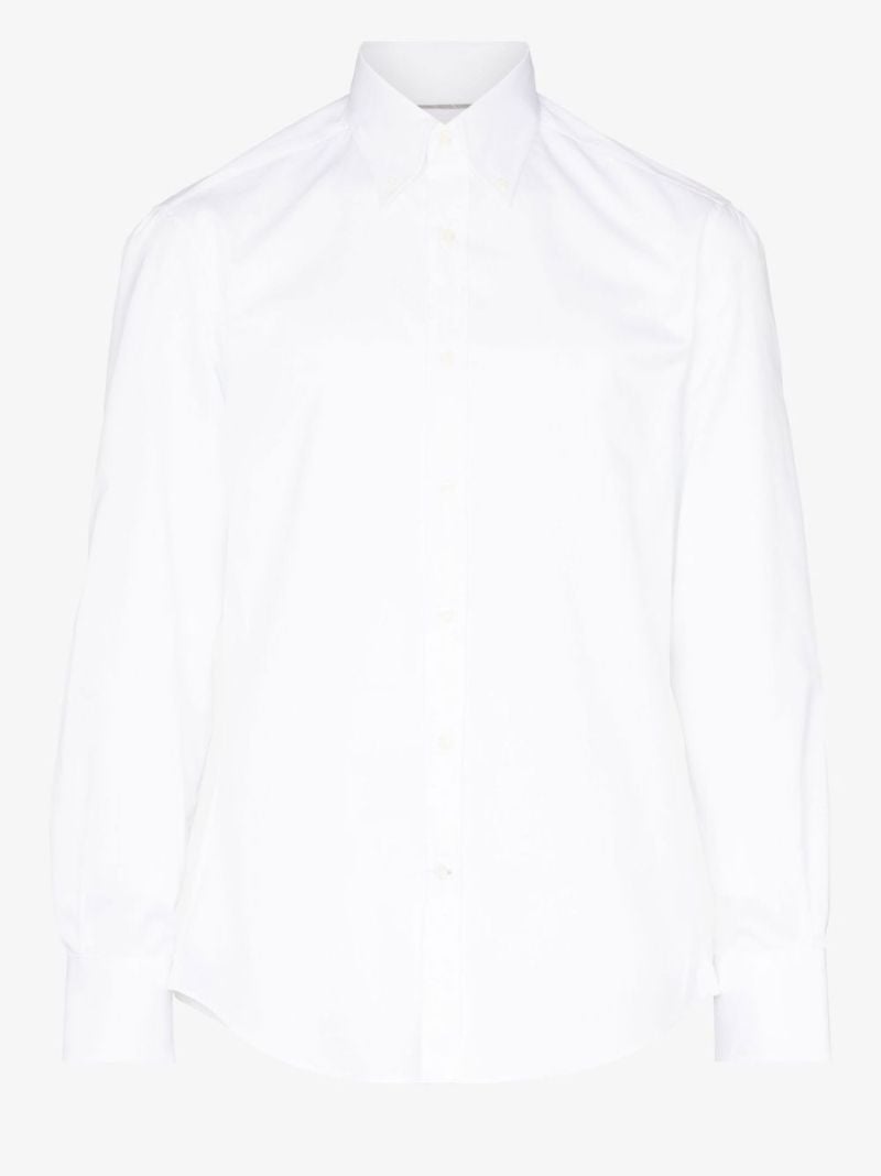 White Cotton Twill Shirt