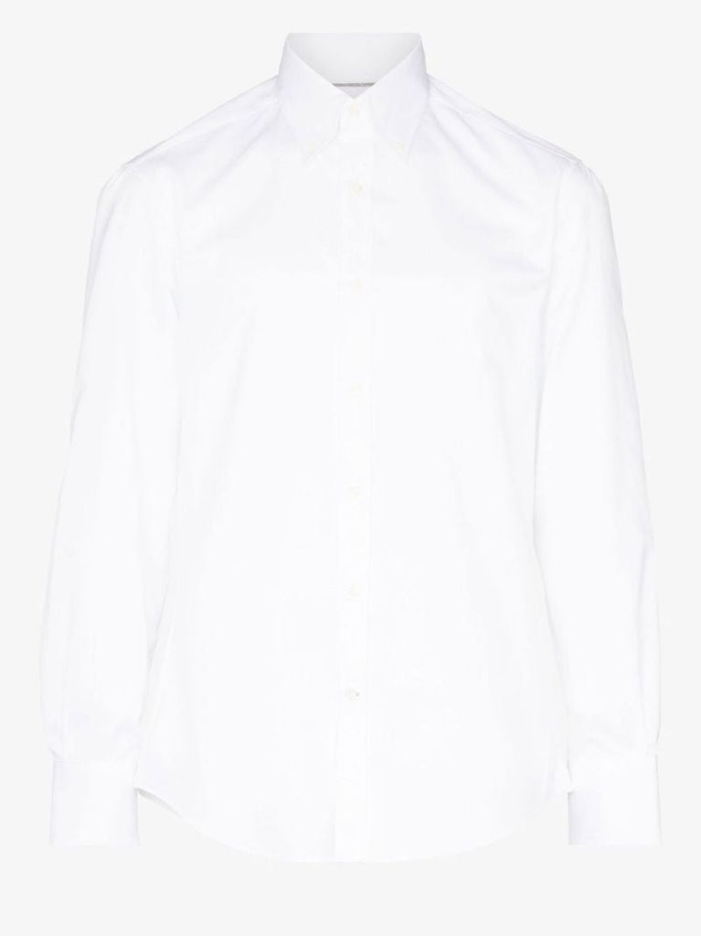 White Cotton Twill Shirt