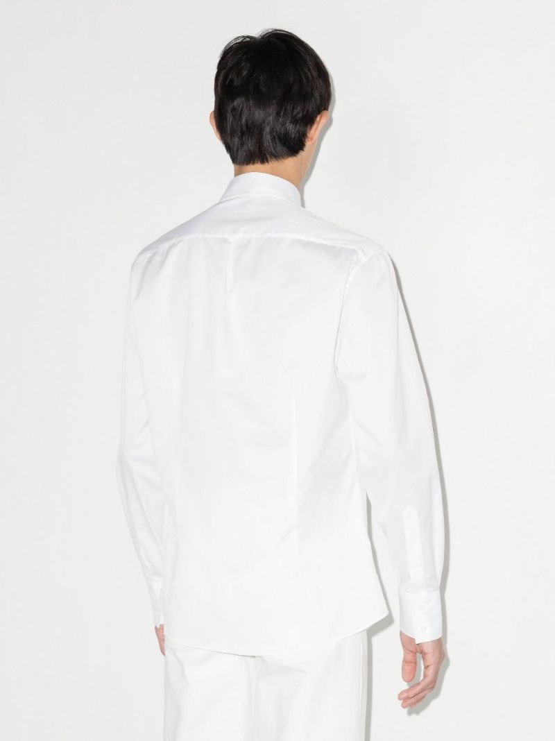White Cotton Twill Shirt