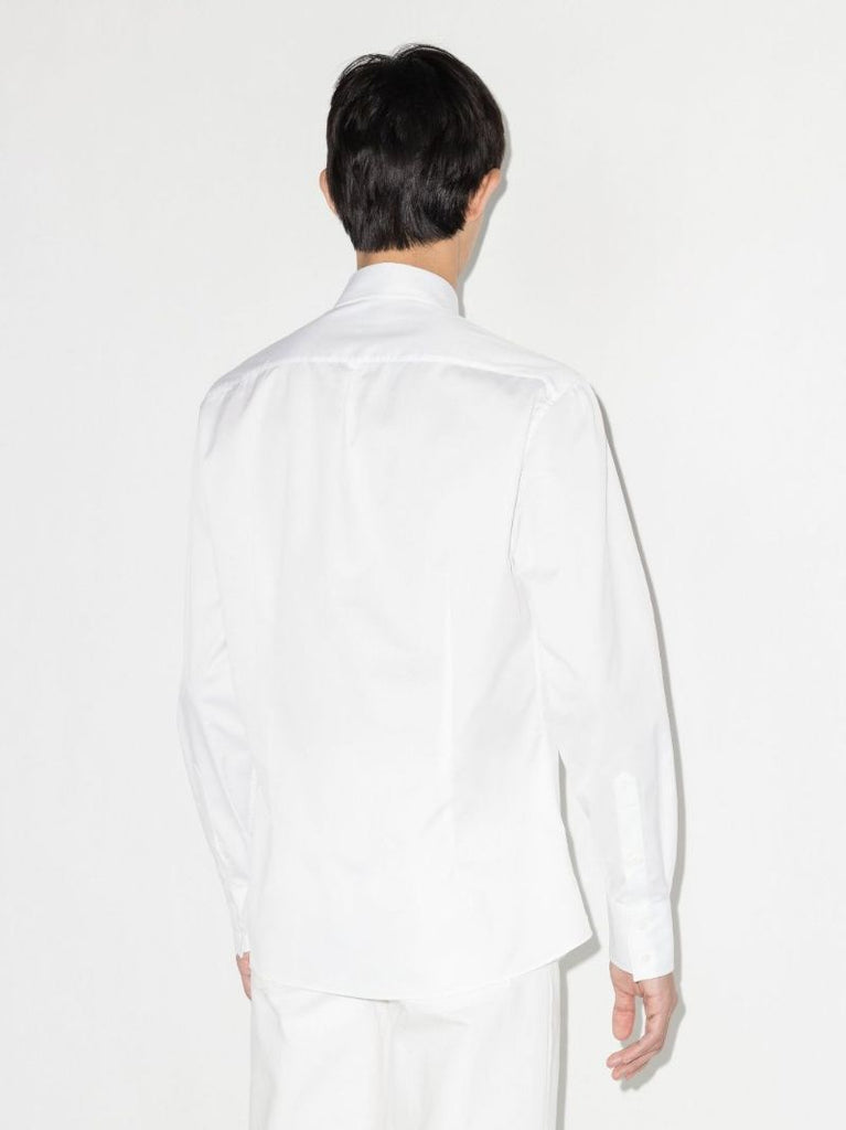 White Cotton Twill Shirt