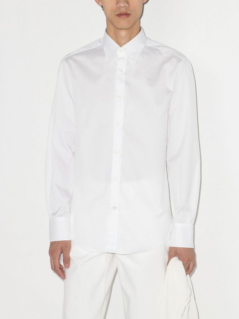 White Cotton Twill Shirt