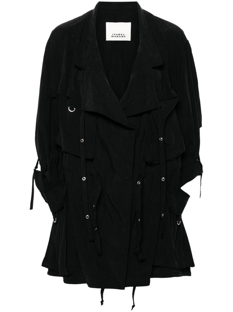Black Hanel Lyocell Coat