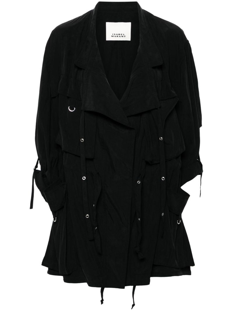 Black Hanel Lyocell Coat
