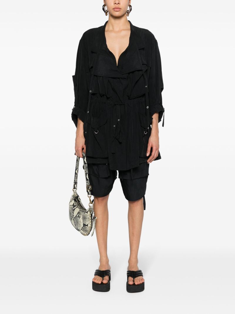 Black Hanel Lyocell Coat