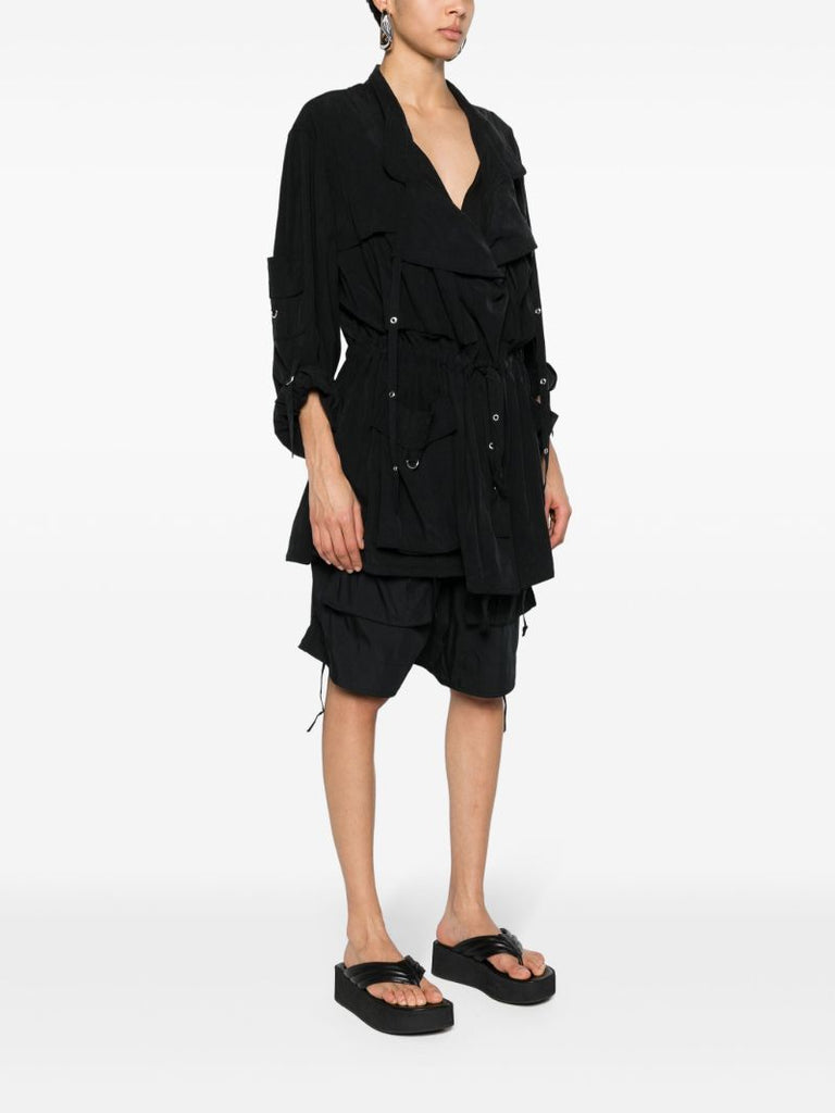 Black Hanel Lyocell Coat