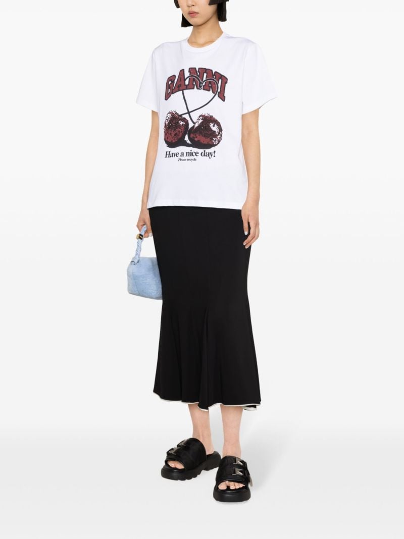 White Cherry Cotton T-shirt