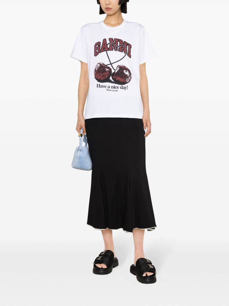 White Cherry Cotton T-shirt