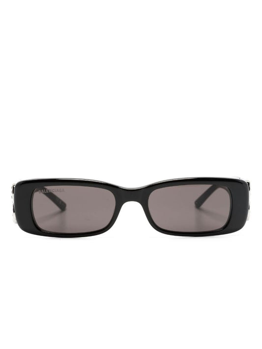 Black Dinasty Rectangle-frame Sunglasses