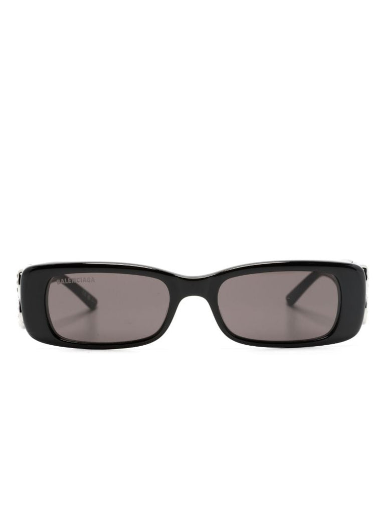 Black Dinasty Rectangle-frame Sunglasses