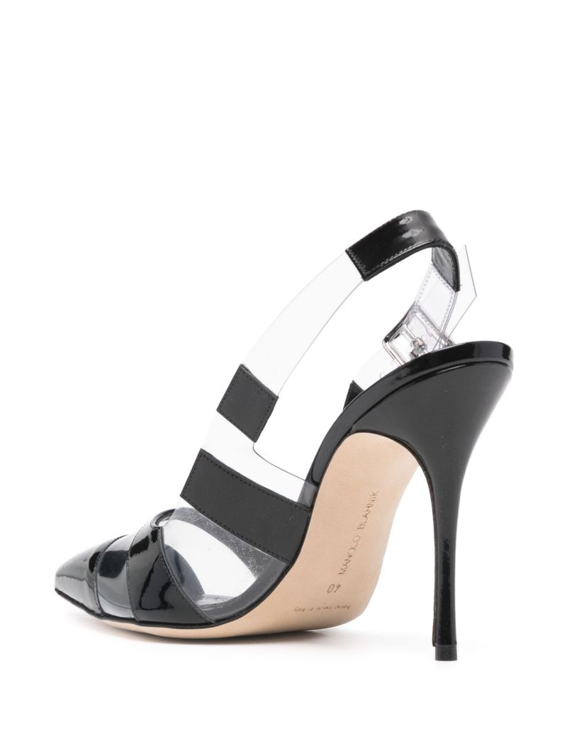 Black Uxra 70 Striped Pumps