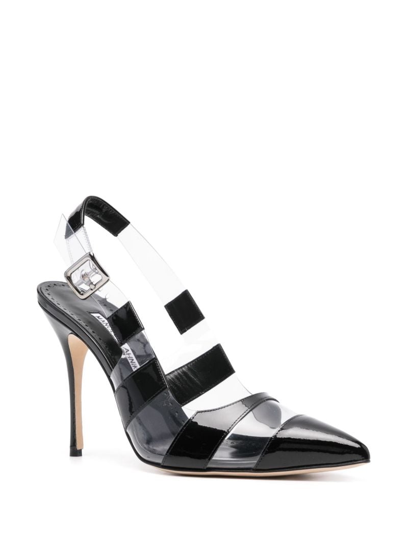 Black Uxra 70 Striped Pumps