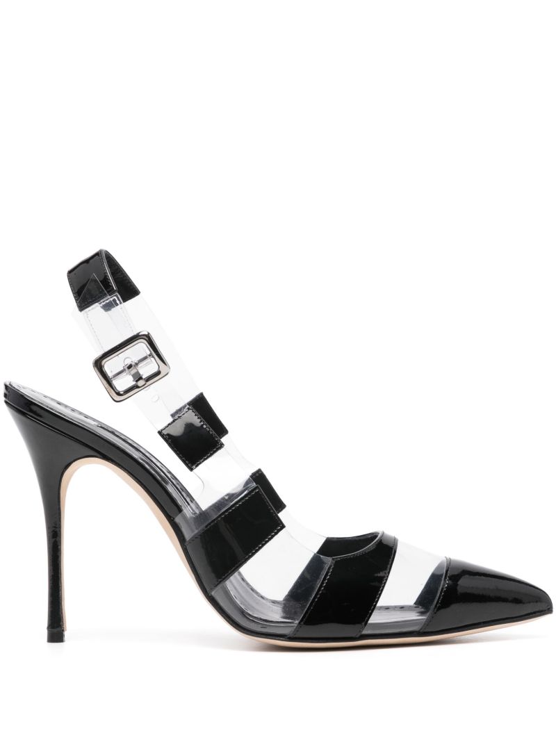 Black Uxra 70 Striped Pumps