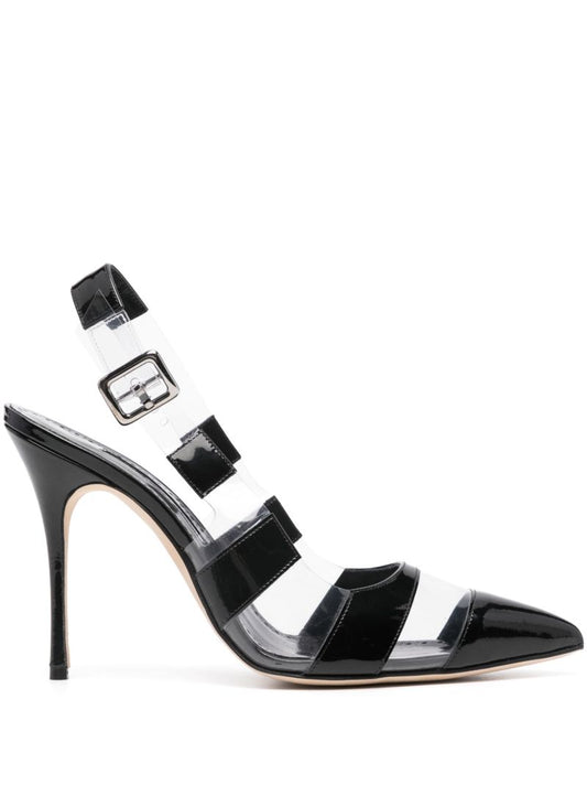 Black Uxra 70 Striped Pumps