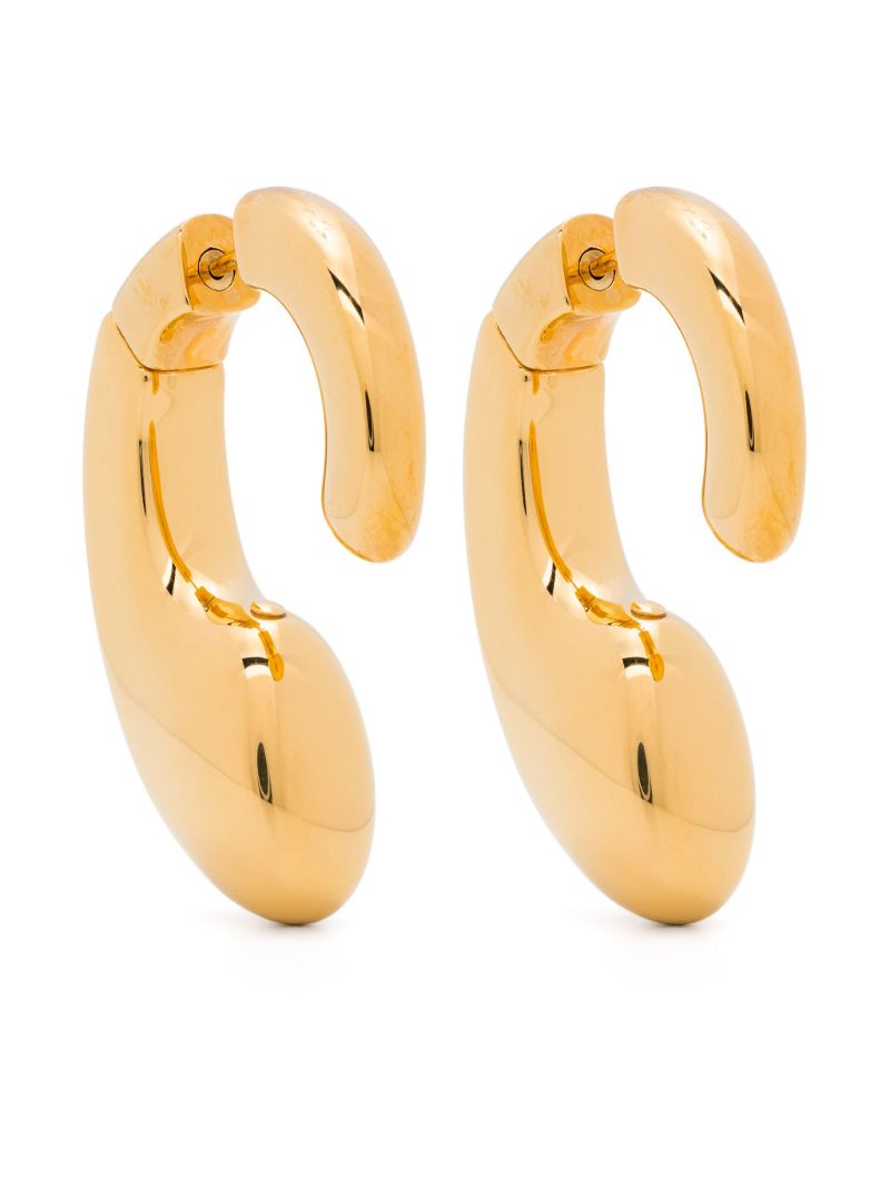 Gold-tone Drip Sculpted Earrings