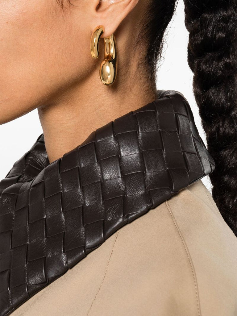 Gold-tone Drip Sculpted Earrings