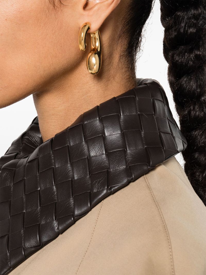 Gold-tone Drip Sculpted Earrings