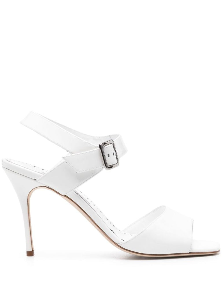 White Fairu 90mm Sandals