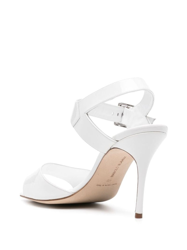 White Fairu 90mm Sandals