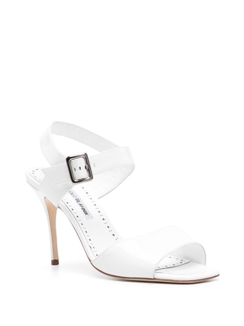 White Fairu 90mm Sandals