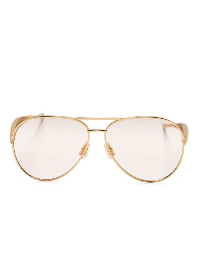 Gold-tone Sardine Pilot-frame Sunglasses