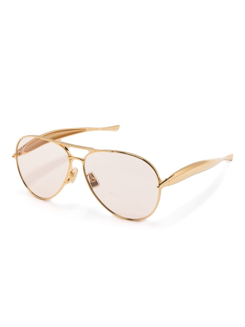 Gold-tone Sardine Pilot-frame Sunglasses