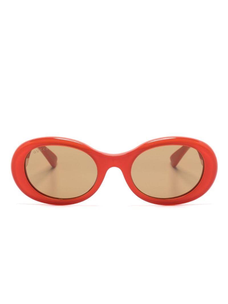 Orange Oval-frame Sunglasses