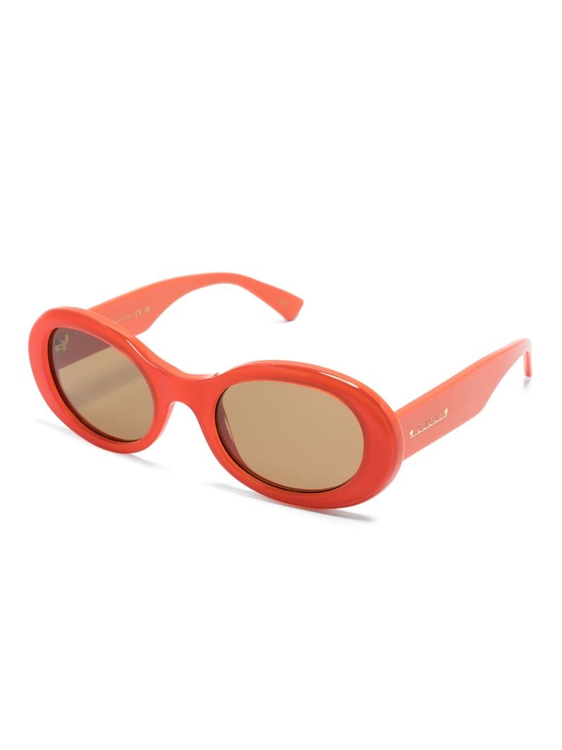 Orange Oval-frame Sunglasses