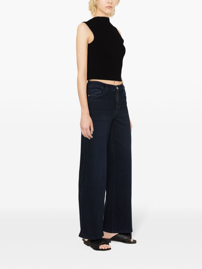 Blue Le Slim Palazzo Wide-leg Jeans