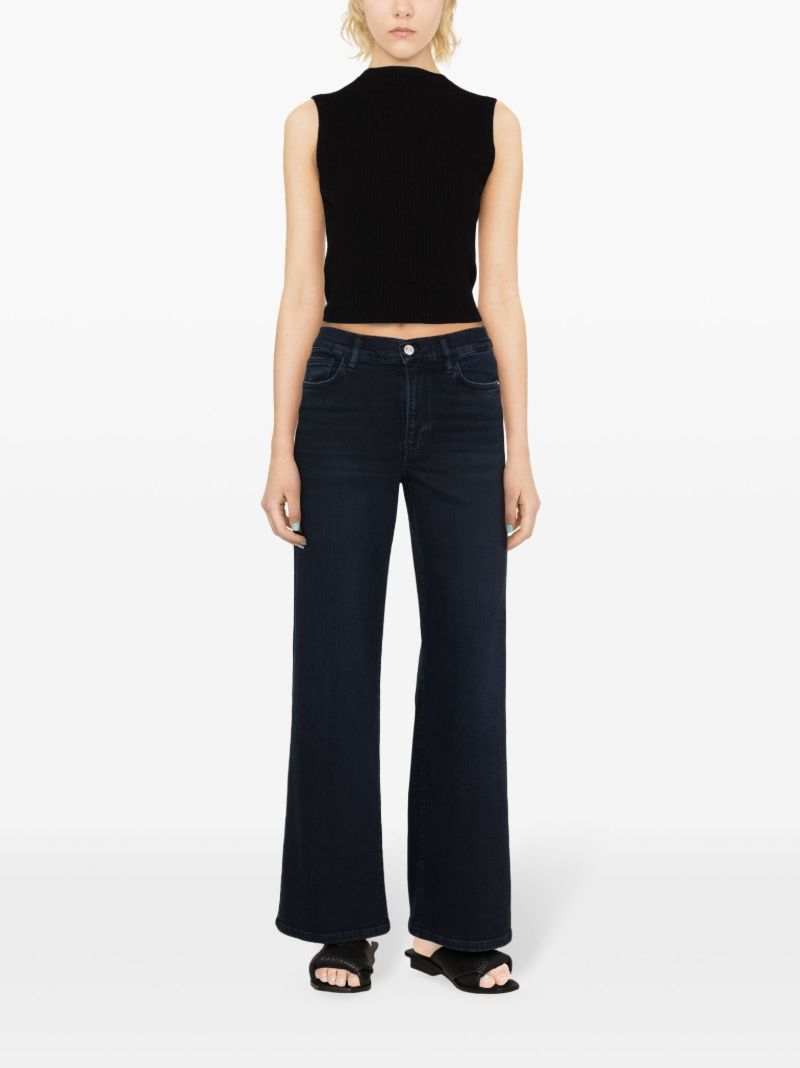 Blue Le Slim Palazzo Wide-leg Jeans