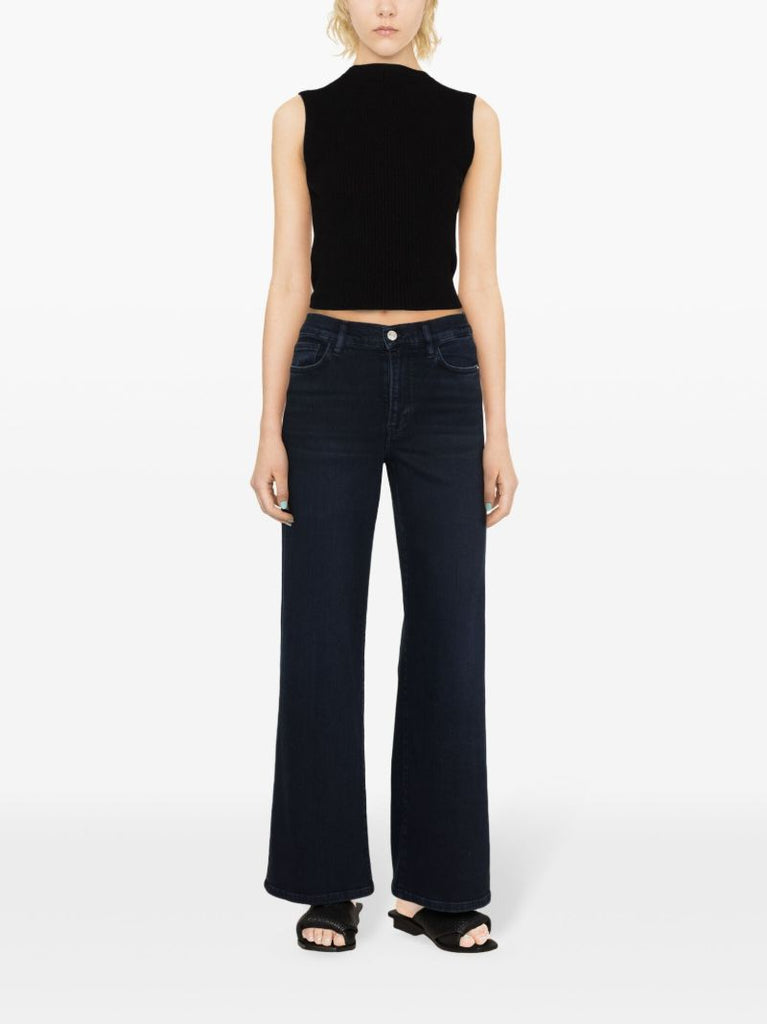Blue Le Slim Palazzo Wide-leg Jeans