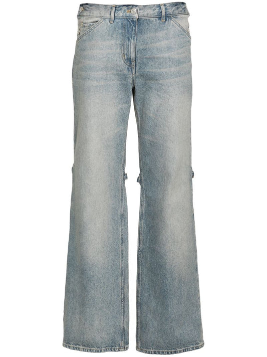 Blue Sailor Wide-leg Jeans
