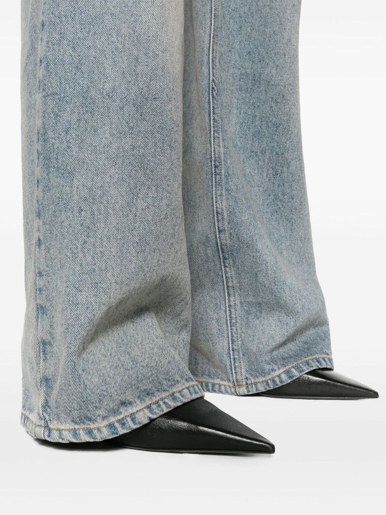 Blue Sailor Wide-leg Jeans