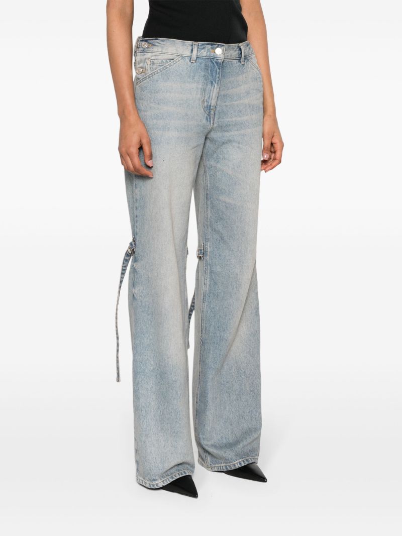 Blue Sailor Wide-leg Jeans