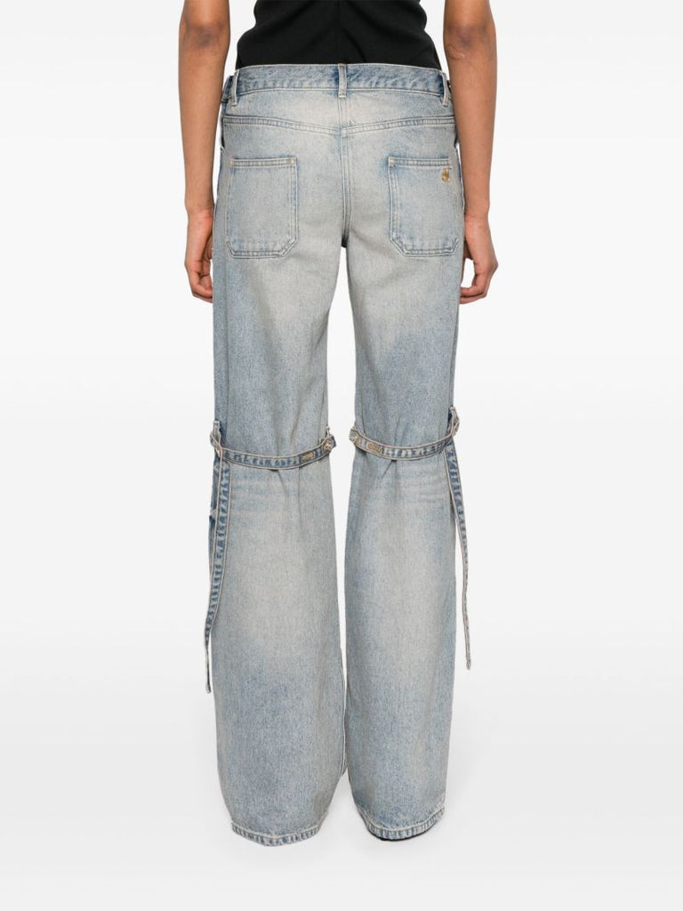 Blue Sailor Wide-leg Jeans