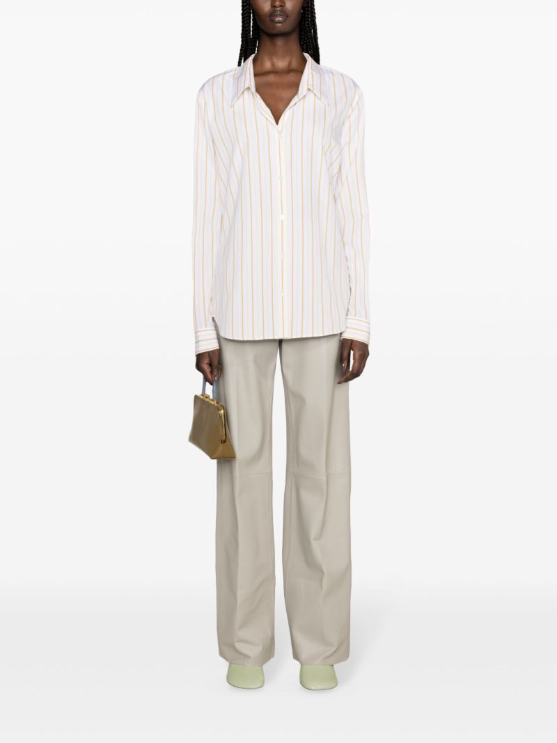 White Striped Cotton Shirt