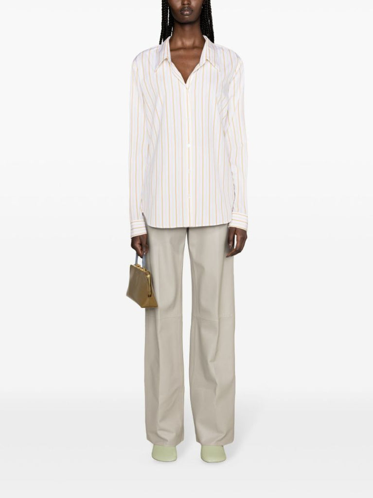 White Striped Cotton Shirt