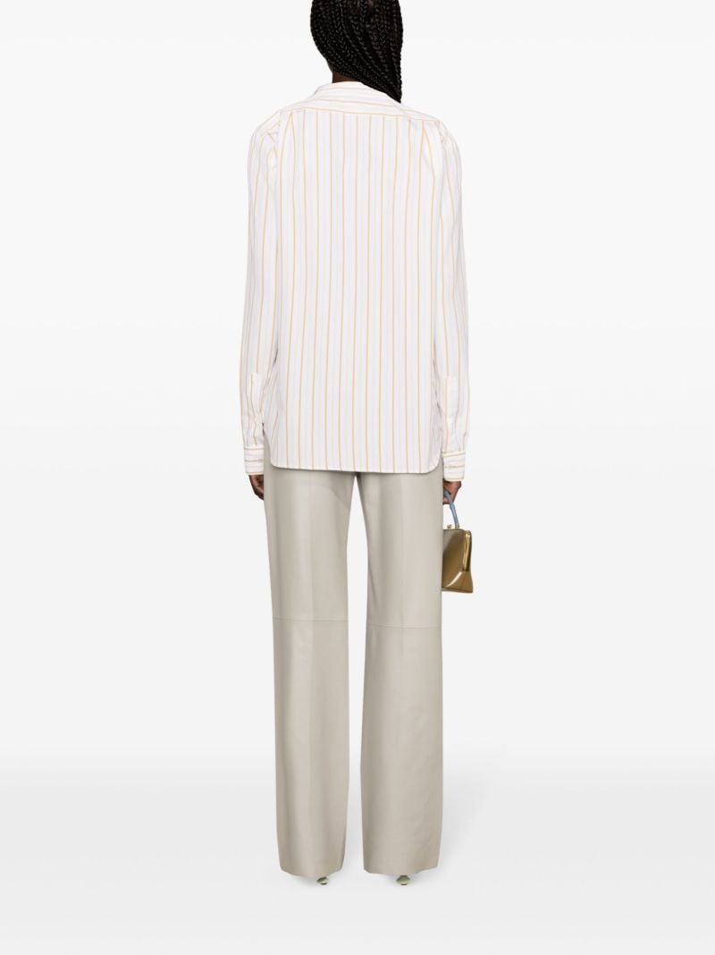 White Striped Cotton Shirt